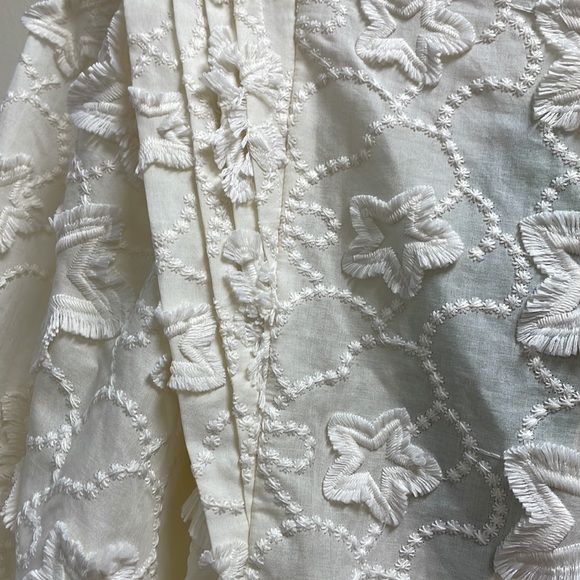 New Women’s Farm Rio Ivory 3D Stars Blouse For Anthropologie!!🔥🔥🔥 - Picture 13 of 16